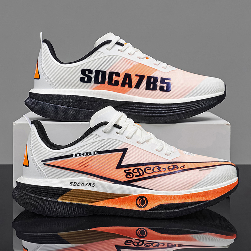 Men'S Shoes Professional - รองเท้าวิ่งลำลองสำหรับผู้ชาย พื้นคาร์บอน ออกแบบพิเศษสำหรับการวิ่งมาราธอน ระบายอากาศได้ดี น้ำหนักเบา รองเท้ากีฬาสำหรับผู้หญิงที่สวมใส่สบาย
