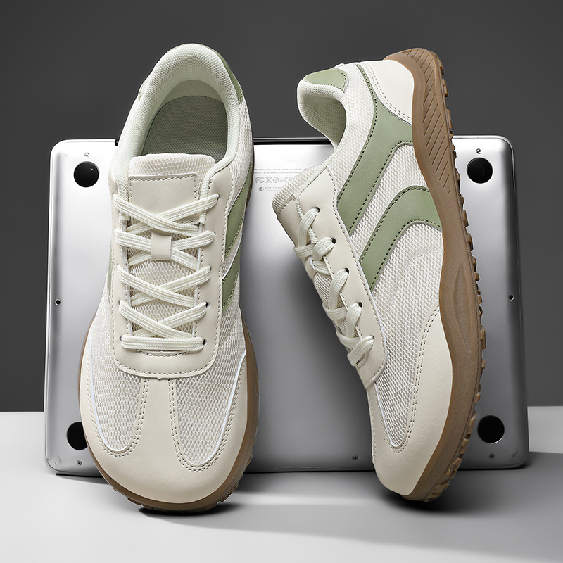 Men'S Shoes Zero Drop - รองเท้าผ้าใบแบบสวมใส่ได้ทั้งชายและหญิง หัวกว้าง ดีไซน์มินิมอล พื้นเรียบ ไม่ลื่น มีเชือกผูก