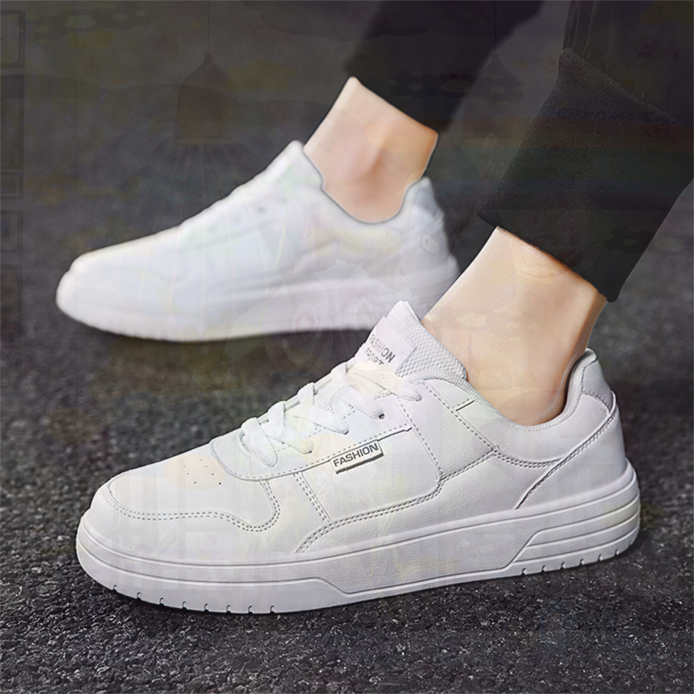 Men'S Shoes Good For Flat Feet - Tie PU รองเท้าหนัง 41 เทนนิสขนาด 47