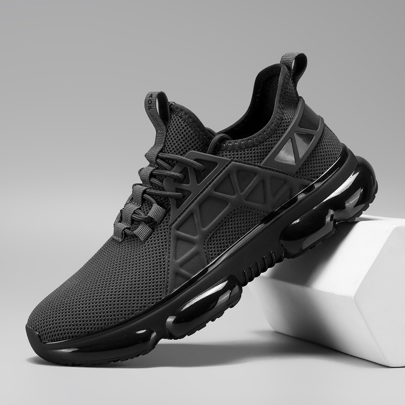Men'S Shoes Nearby - รองเท้ากีฬาแบบตาข่ายสำหรับทุกเพศ ผลิตด้วยเทคนิคการขึ้นรูปแบบรวม ตัวรองเท้าด้านบนเรียบเนียนไร้รอยต่อ เหมาะสำหรับใส่เดินเล่นในพื้นที่ใกล้เคียง วิ่งออกกำลังกายกลางแจ้ง