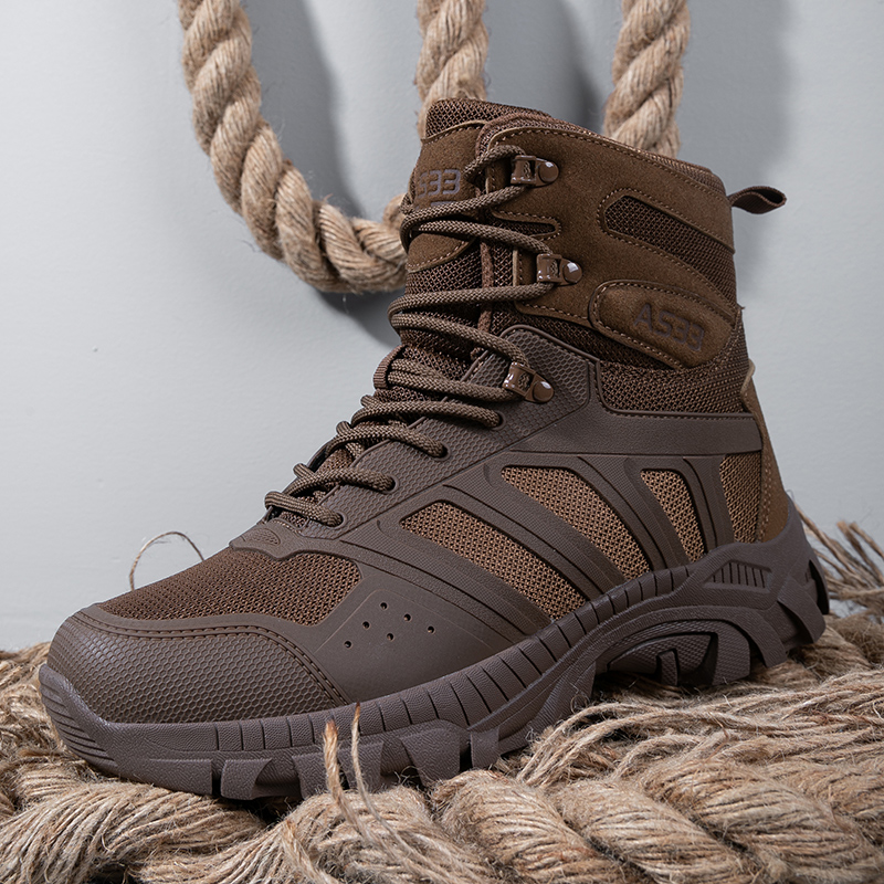 Hiking Boot Waterproof - รองเท้าบูทผู้ชายแบบผูกเชือก รองเท้าทหาร รองเท้าทำงาน รองเท้าเดินป่า รองเท้าปีนเขา รองเท้าบูททหาร