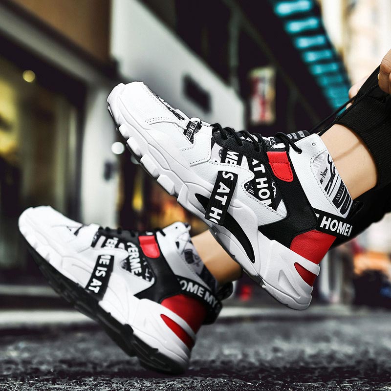 Men Shoes Online Shopping - ขนาดใหญ่ขนาดสูง Chunky รองเท้าผ้าใบกีฬาสำหรับชายกีฬารองเท้าผู้หญิงวิ่งรองเท้าผู้ชายออกกำลังกาย Tenisky Scarpe Uomo