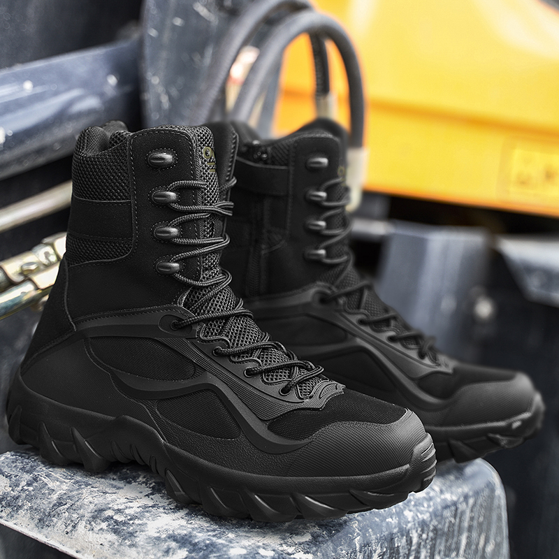 Men'S Shoes Dq - รองเท้าผู้ชายรองเท้าบู๊ตยุทธวิธีกองกำลังพิเศษสนามรองเท้าบู๊ตน้ำหนักเบากลางแจ้งผู้ชาย Zapatillas Hombre รองเท้าบู๊ทมอเตอร์ไซค์