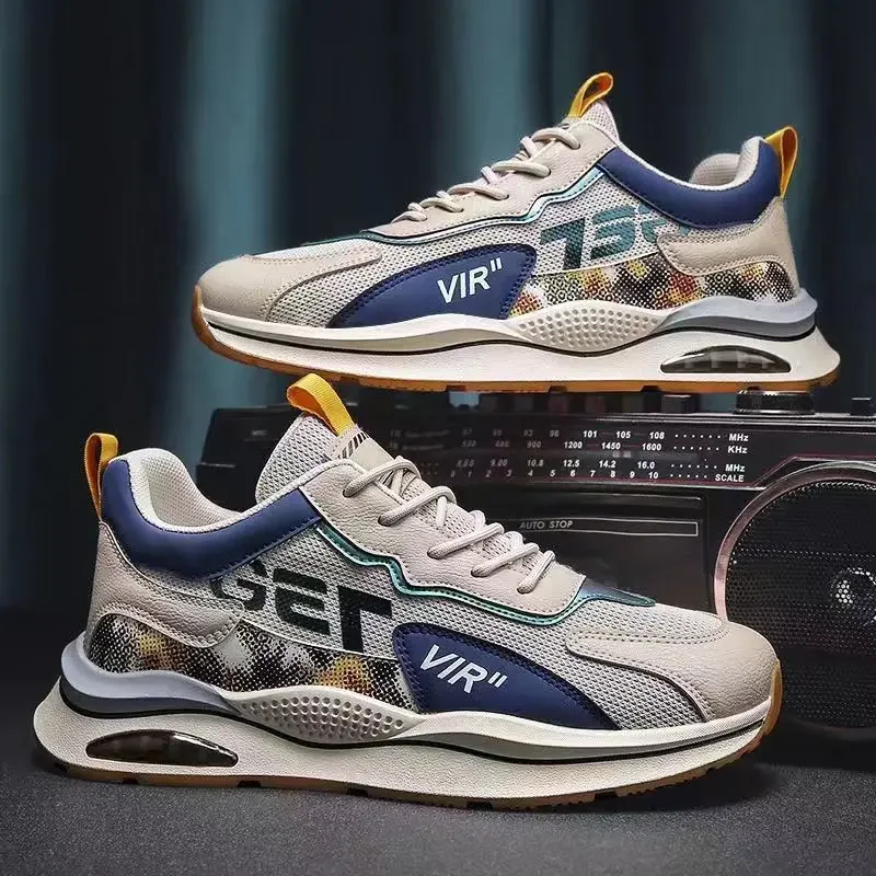 Men'S Shoes In Fashion - รองเท้าผู้ชายแฟชั่น 2024 Breathableตาข่ายรองเท้าสบายๆนักเรียนวิ่งLace Up Comfortกีฬารองเท้ารองเท้าผ้าใบZapatillas De