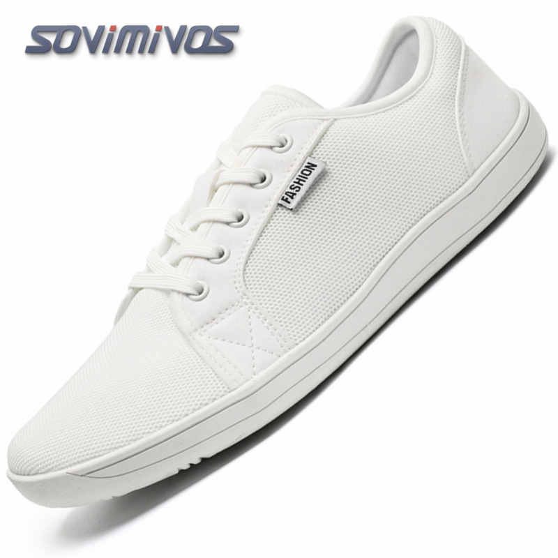 Men'S Shoes Zero Drop - รองเท้าผ้าใบแบบสวมไม่มีเชือกผูก สำหรับผู้หญิงและผู้ชาย หัวกว้าง สไตล์มินิมอล พื้นเรียบ ไม่ลื่น