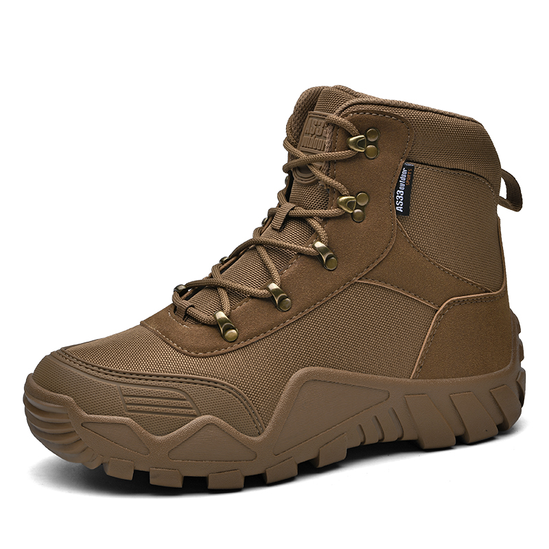 Hiking Boot Waterproof - รองเท้าผู้ชายรองเท้ากลางแจ้งรองเท้าปีนเขารองเท้าทหารรองเท้าคุณภาพสูงการฝึกอบรมกันน้ำผู้หญิงผูกเชือกยูนิเซ็กส์ระบายอากาศได้