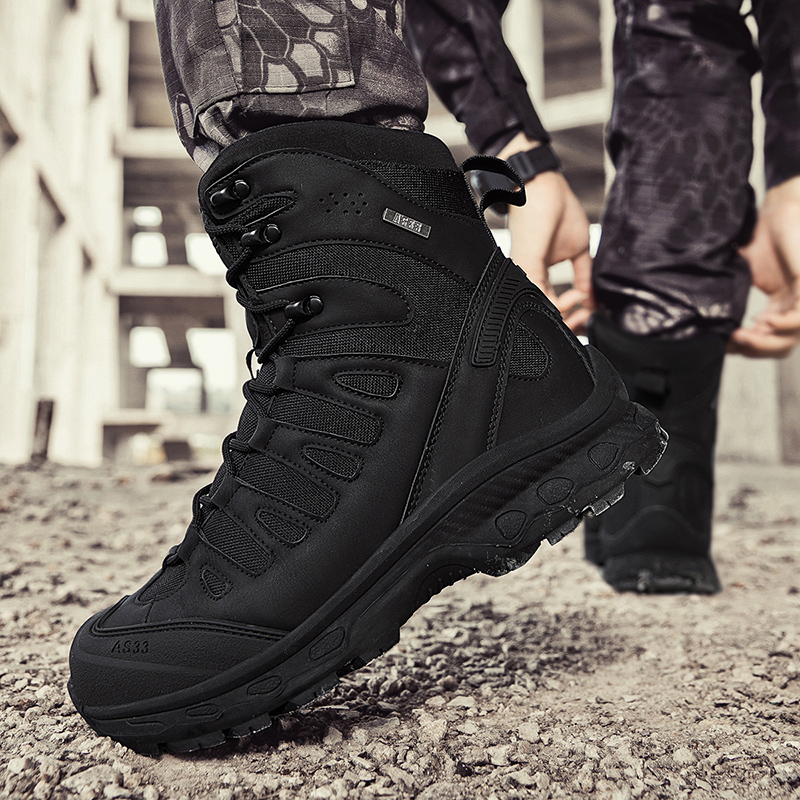 Hiking Boot Waterproof - รองเท้าบูทผู้ชายแบบยุทธวิธี ยี่ห้อทหาร สำหรับล่าสัตว์ เดินป่า กันน้ำ รองเท้ากลางแจ้ง