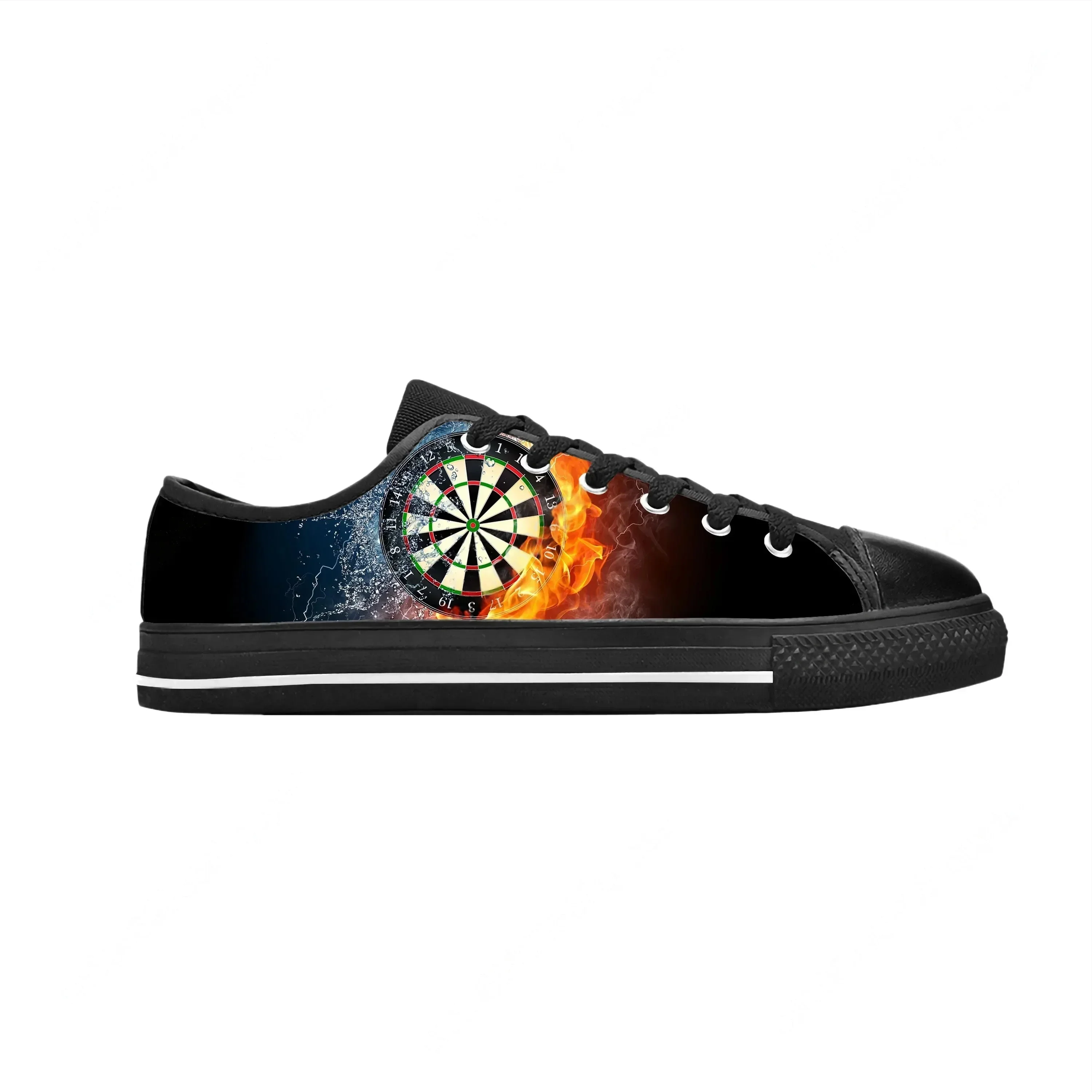 Men'S Shoes Target - รองเท้าผ้าใบลาย 3 มิติ สำหรับเล่นเกมปาลูกดอก สนุกสนาน สวมใส่สบาย