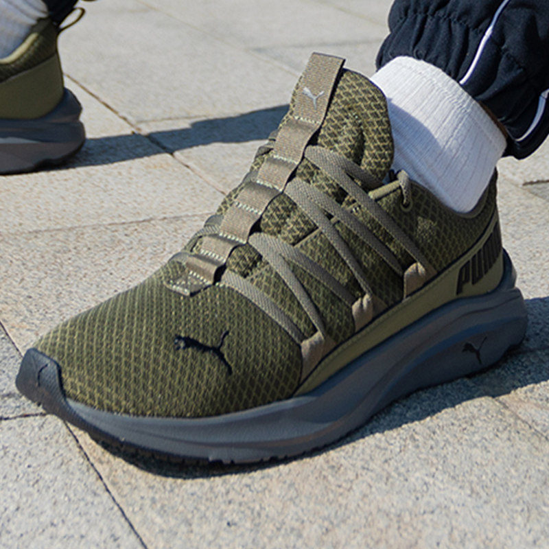 Men'S Shoes Puma Sports - PUMA รองเท้าผู้ชายรองเท้าวิ่งตาข่ายสีเขียวทหารแบบใหม่ระบายอากาศได้รองเท้ากีฬารองเท้าลำลอง 377671-13