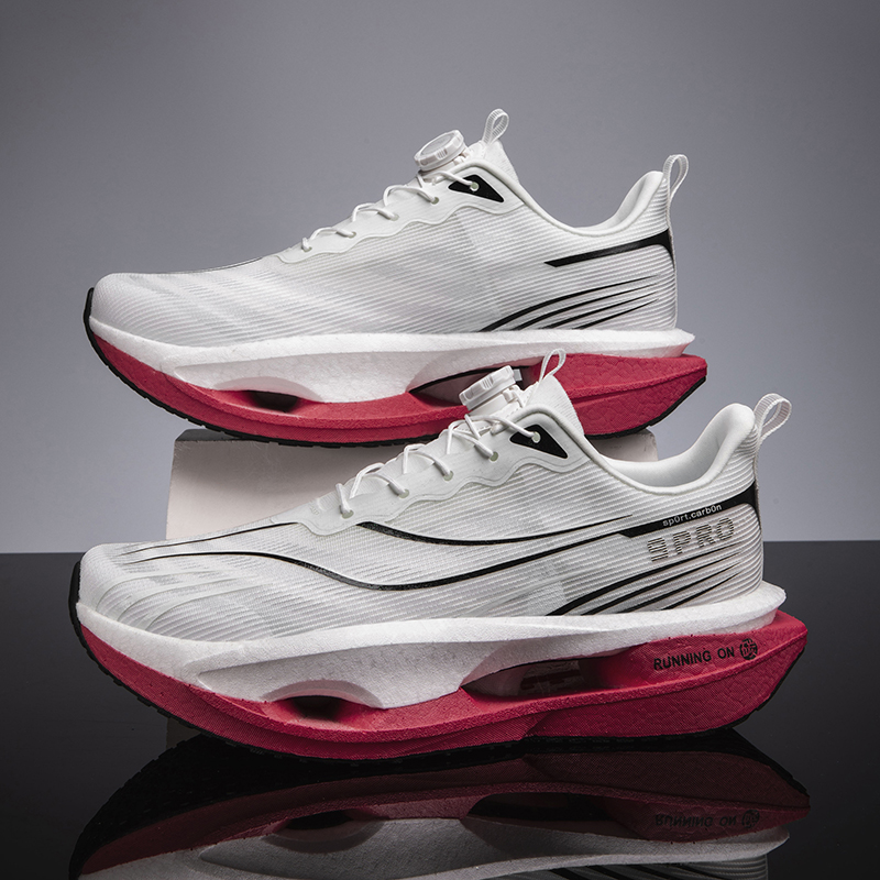 Men'S Shoes Professional - รองเท้าวิ่งผู้ชายลำลองมืออาชีพสำหรับมาราธอน รองเท้ากีฬาแผ่นคาร์บอน ระบายอากาศ น้ำหนักเบา รองเท้าผ้าใบกีฬาผู้หญิง