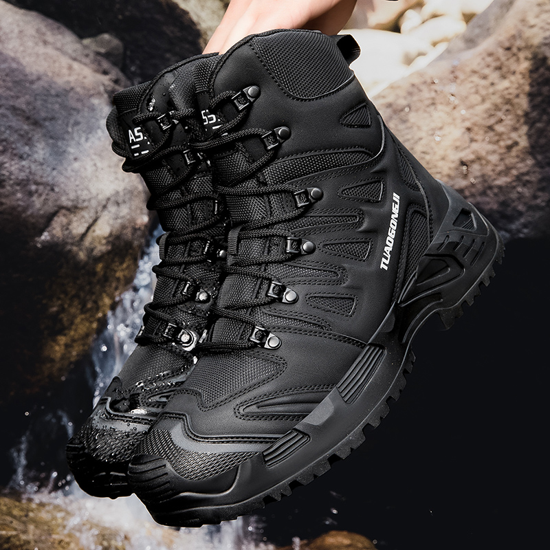 Men'S Shoes Dq - รองเท้าเดินป่าฝึกยุทธวิธีกลางแจ้งสำหรับผู้ชายไซส์ใหญ่ สำหรับการฝึกภาคสนามและการฝึกในพื้นที่ป่า