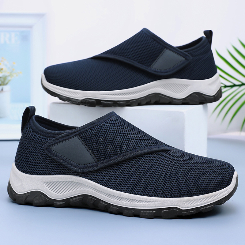 2026 ฤดูร้อนใหม่รองเท้าตาข่ายผ - Men'S Shoes With Velcro บทวิจารณ์และราคา