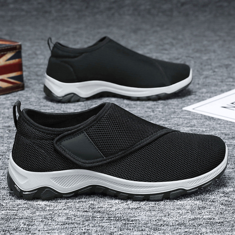 2026 ฤดูร้อนใหม่รองเท้าตาข่ายผ - Men'S Shoes With Velcro บทวิจารณ์และราคา