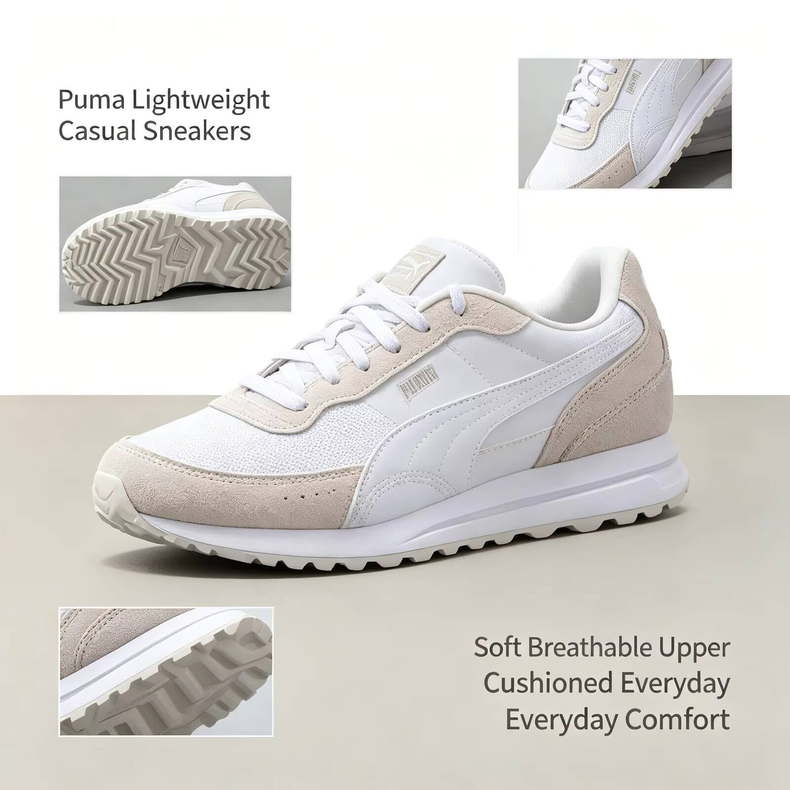 ใหม่ร้อนแรง PUMA สีขาวรองเท้าว - Men Shoes Jordan บทวิจารณ์และราคา