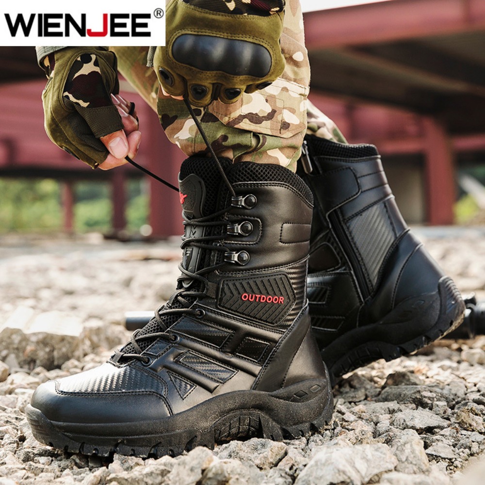 รองเท้าบูทหนังหุ้มข้อสูงคุณภาพ - Men Shoes Brand บทวิจารณ์และราคา
