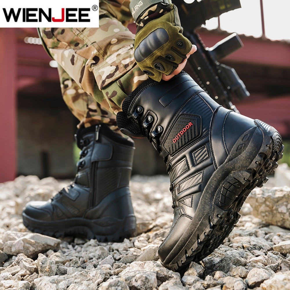 รองเท้าบูทหนังหุ้มข้อสูงคุณภาพ - Men Shoes Brand บทวิจารณ์และราคา