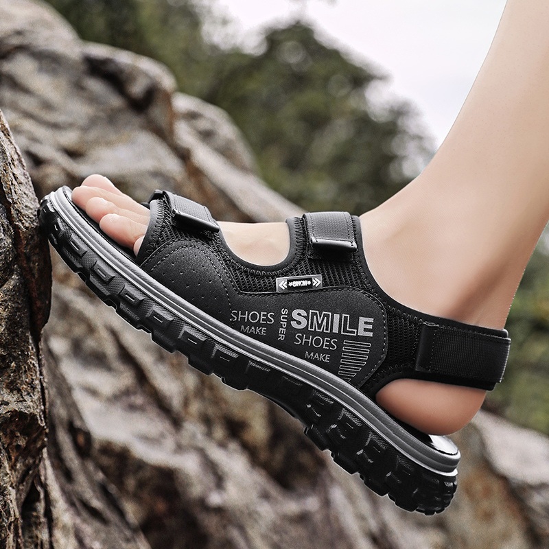 รองเท้าแตะฤดูร้อนใหม่สำหรับผู้ - Men'S Shoes With Velcro บทวิจารณ์และราคา