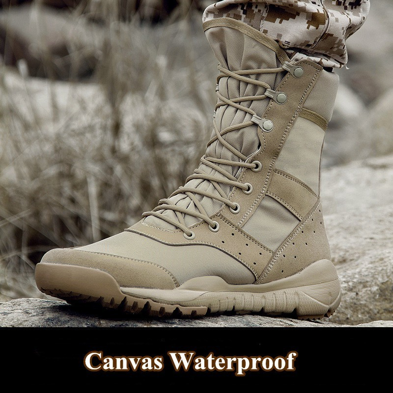 รองเท้าบูททางยุทธวิธีน้ำหนักเบ - Hiking Boot Waterproof บทวิจารณ์และราคา