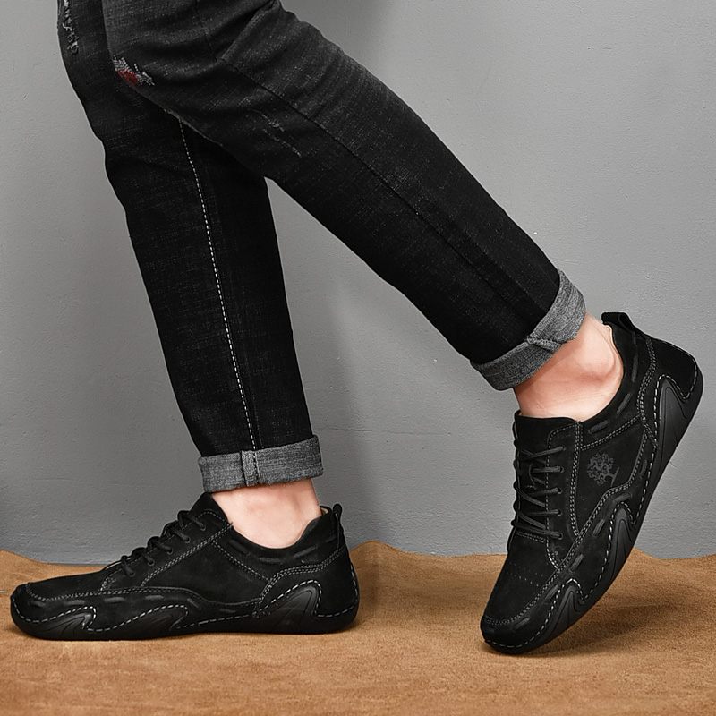 รองเท้าหนังรองเท้าส้นแบนลำลองแ - Men Shoes Xxl บทวิจารณ์และราคา