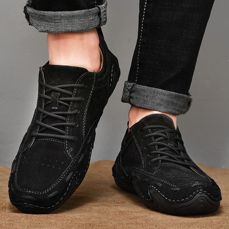รองเท้าหนังรองเท้าส้นแบนลำลองแ - Men Shoes Xxl บทวิจารณ์และราคา