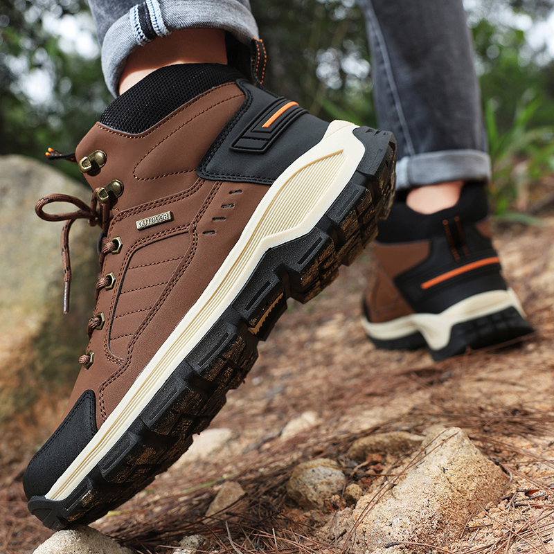 ฤดูใบไม้ร่วงใหม่ผู้ชายรองเท้าแ - Hiking Boot Waterproof บทวิจารณ์และราคา