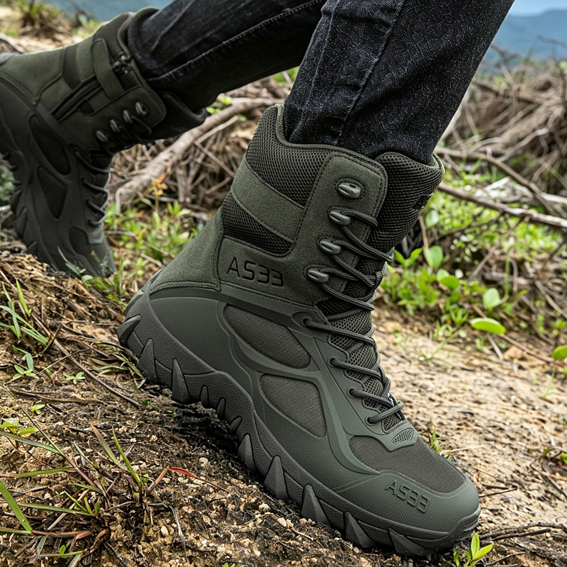 รองเท้าบูทผู้ชายแบบยุทธวิธี น้ - Men'S Shoes Dq บทวิจารณ์และราคา