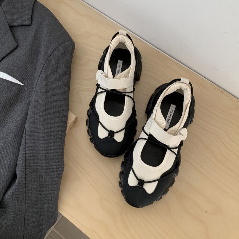 รองเท้าแมรี่เจนแบบสปอร์ตทรงหนา - Men'S Shoes With Velcro บทวิจารณ์และราคา
