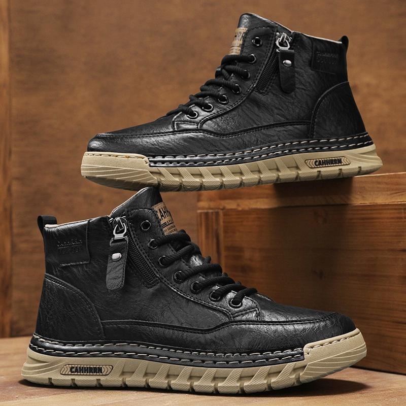 รองเท้าบูทหุ้มข้อหนังผู้ชาย รอ - Men'S Shoes Dq บทวิจารณ์และราคา