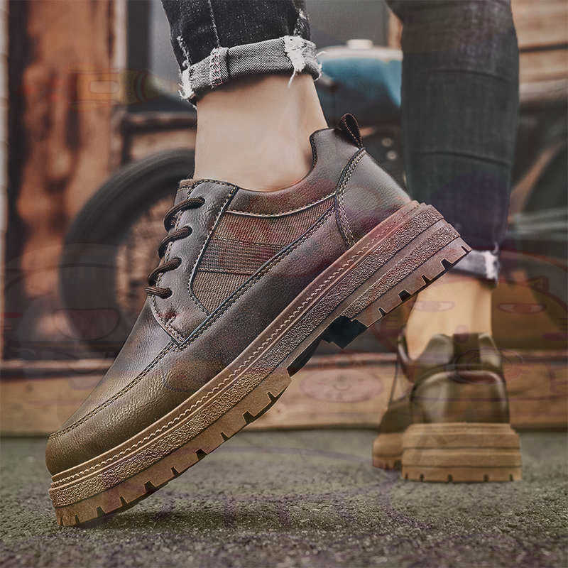 Dark Natural หนังแฟชั่น Traine - Men'S Shoes Good For Flat Feet บทวิจารณ์และราคา