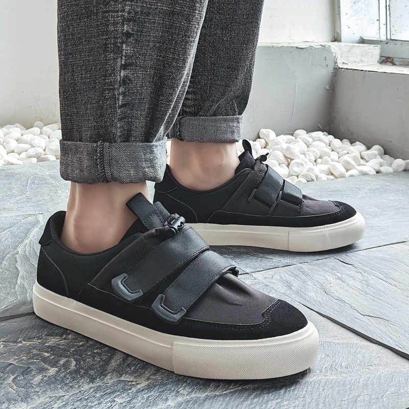 รองเท้าสําหรับบุรุษคลาสสิกขี้เ - Men'S Shoes With Velcro บทวิจารณ์และราคา
