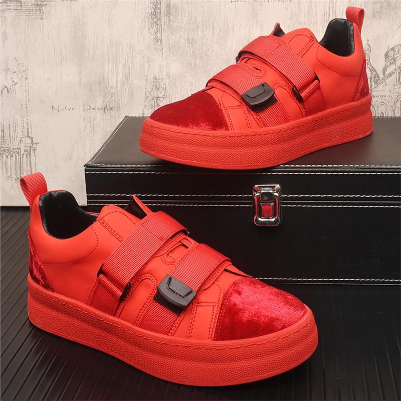 รองเท้าผู้ชายแบบเวลโคร ฤดูใบไม - Men'S Shoes With Velcro บทวิจารณ์และราคา
