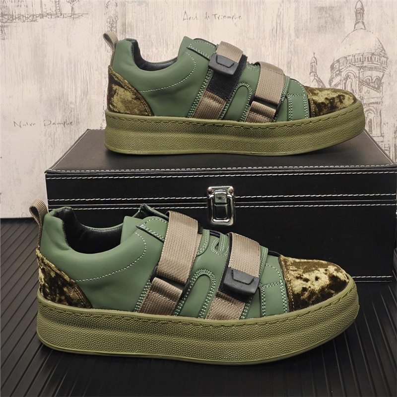 รองเท้าผู้ชายแบบเวลโคร ฤดูใบไม - Men'S Shoes With Velcro บทวิจารณ์และราคา