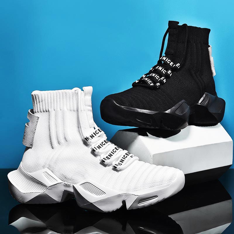 Plus ขนาดสูงขนาดใหญ่กีฬาถุงเท้ - Men Shoes Online Shopping บทวิจารณ์และราคา