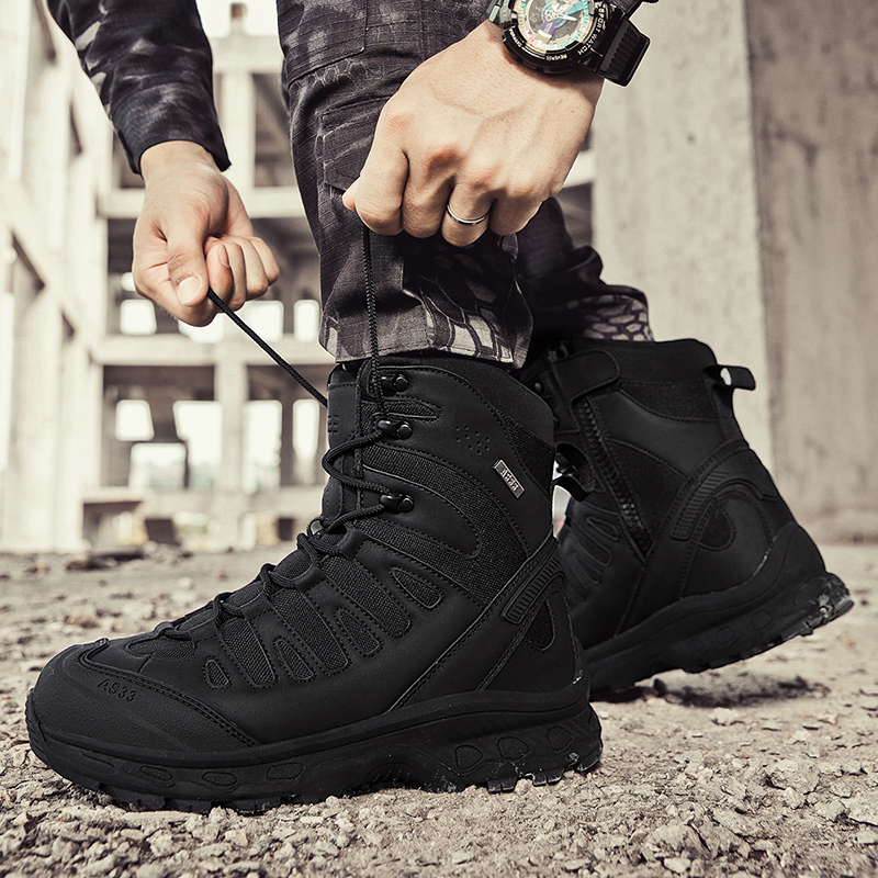 รองเท้าบูทผู้ชายแบบยุทธวิธี ยี - Hiking Boot Waterproof บทวิจารณ์และราคา