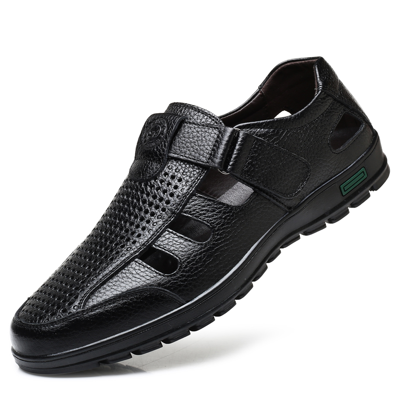 รองเท้าแตะหนังแท้สำหรับผู้ชาย  - Men Shoes Eu To Us บทวิจารณ์และราคา