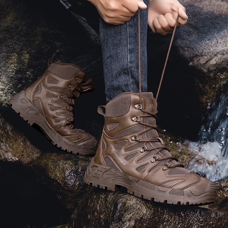 ผู้ชายเดินป่ากลางแจ้งรองเท้าบู - Hiking Boot Waterproof บทวิจารณ์และราคา