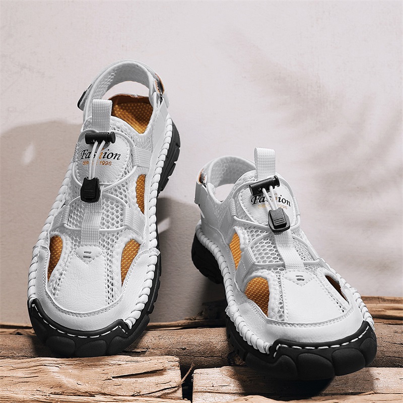 รองเท้าแตะพิมพ์ลายตัวอักษรเรีย - Men'S Shoes With Velcro บทวิจารณ์และราคา