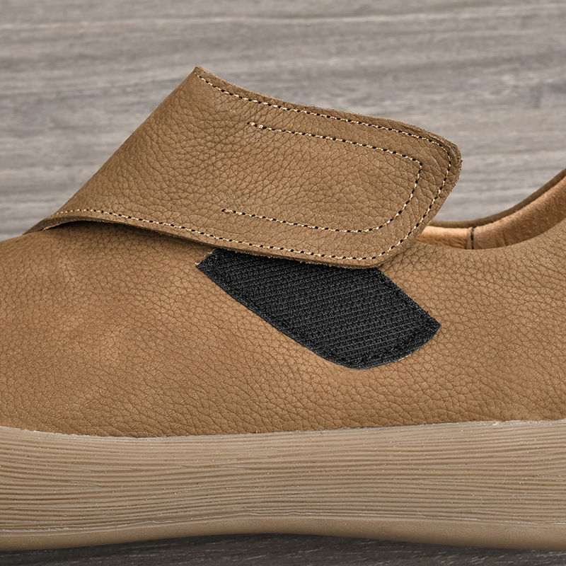 รองเท้าโลฟเฟอร์ลำลองแบบสวมสำหร - Men'S Shoes With Velcro บทวิจารณ์และราคา