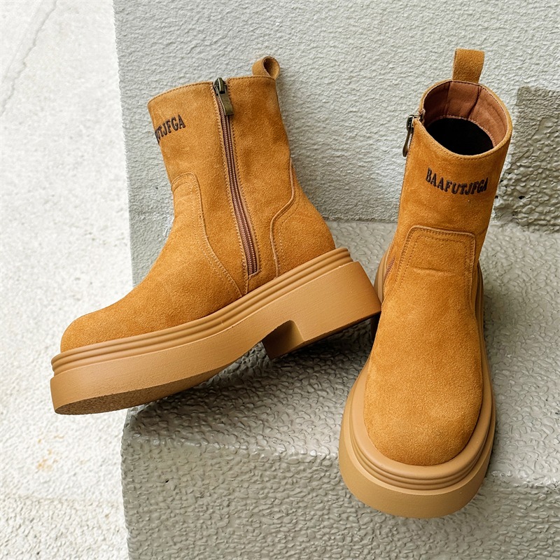 รองเท้าบูทสั้นสไตล์คู่รัก ทรงห - Men'S Shoes Dq บทวิจารณ์และราคา