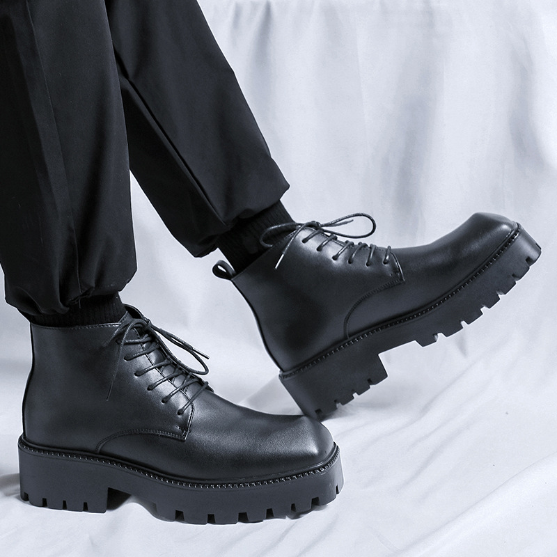 รองเท้าบูทหนังแท้ทรงคาวบอยหุ้ม - Men Shoes Brand บทวิจารณ์และราคา