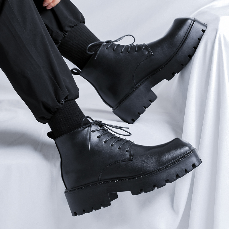 รองเท้าบูทหนังแท้ทรงคาวบอยหุ้ม - Men Shoes Brand บทวิจารณ์และราคา