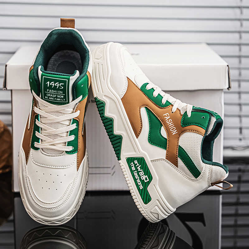 รองเท้ากีฬาหนังทรงกลมแบบลำลอง  - Men Shoes Name บทวิจารณ์และราคา