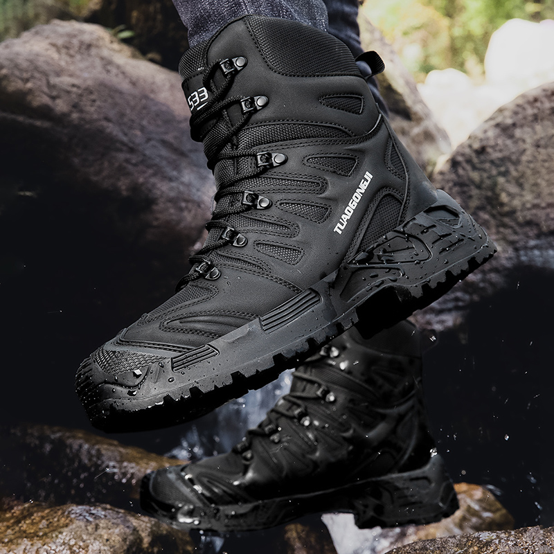 รองเท้าเดินป่าฝึกยุทธวิธีกลางแ - Men'S Shoes Dq บทวิจารณ์และราคา