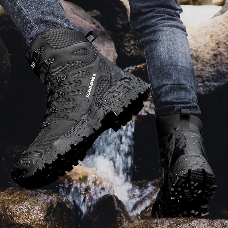 รองเท้าเดินป่าฝึกยุทธวิธีกลางแ - Men'S Shoes Dq บทวิจารณ์และราคา